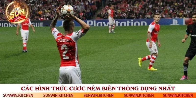 Những hình thức chơi ném biên trong cá độ bóng đá