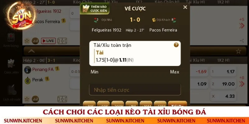 Các loại cược tài xỉu nên đầu tư trong cá độ bóng đá