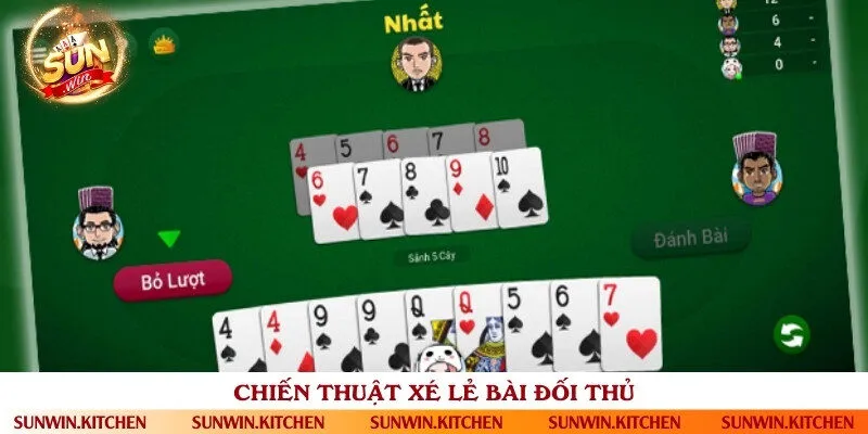 Tận dụng chiến thuật xé lá của đối thủ trong ván bài