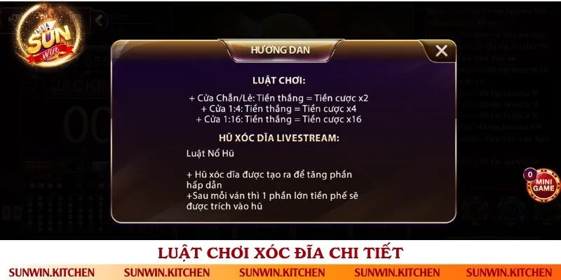 Chi tiết về luật chơi và đặt cược Xóc đĩa online