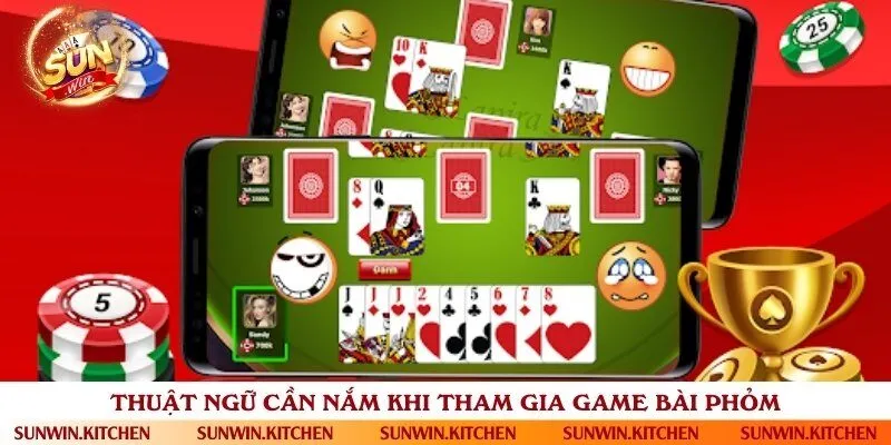Thuật ngữ thường gặp khi tham gia đánh bài phỏm