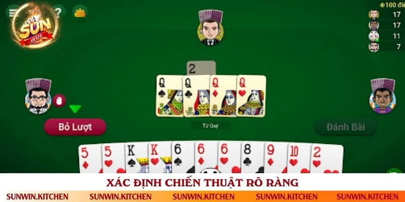 Xác định được chiến thuật đúng đắn và phù hợp khi chơi Tiến lên miền Nam